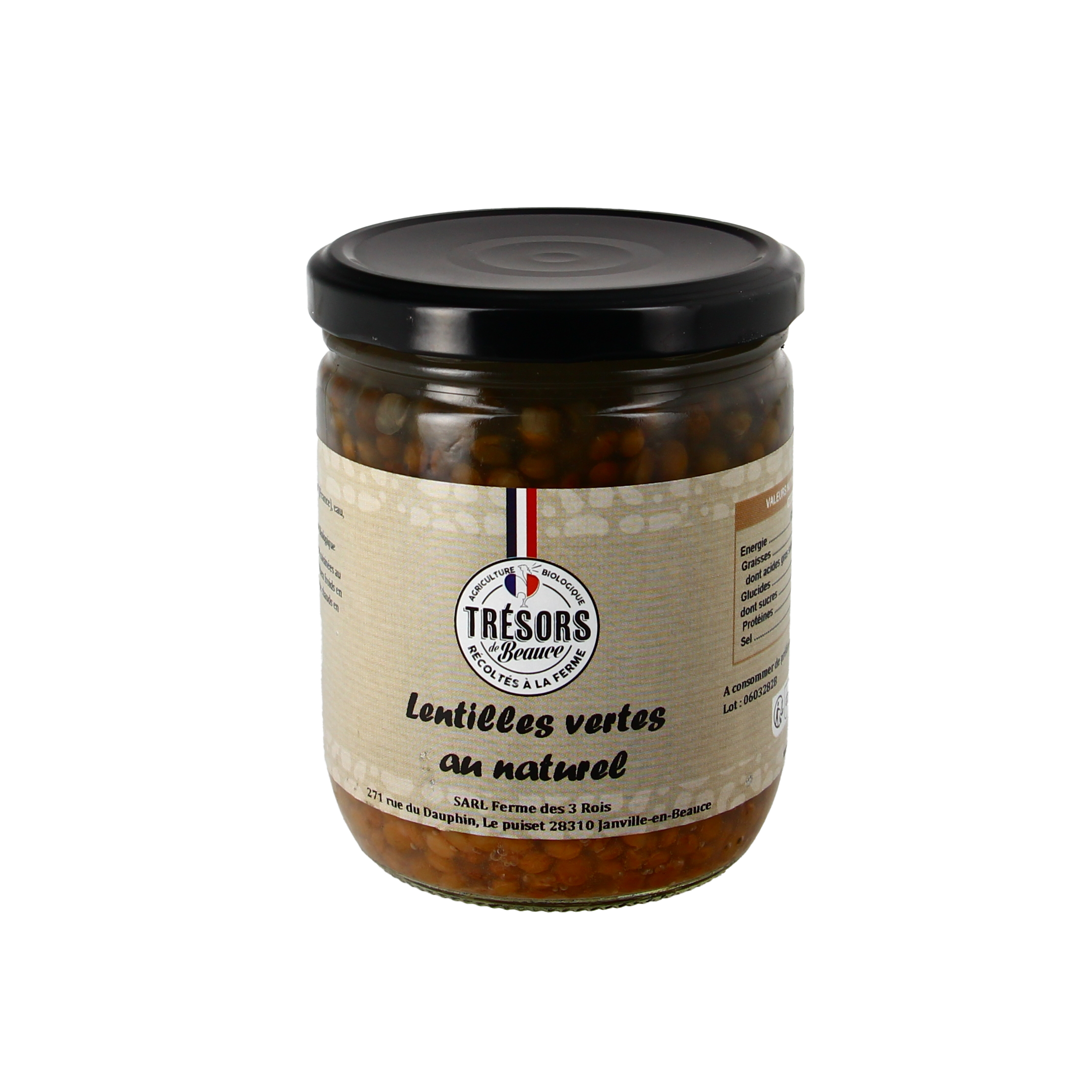Lentilles vertes au naturel - 430g