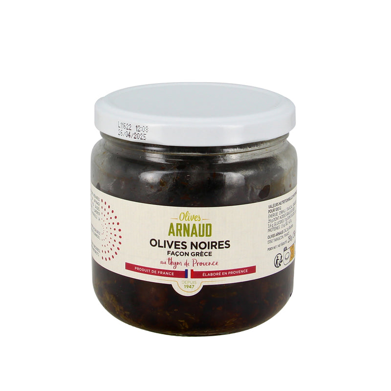 Black Olives With Thyme Of Provence - 250G