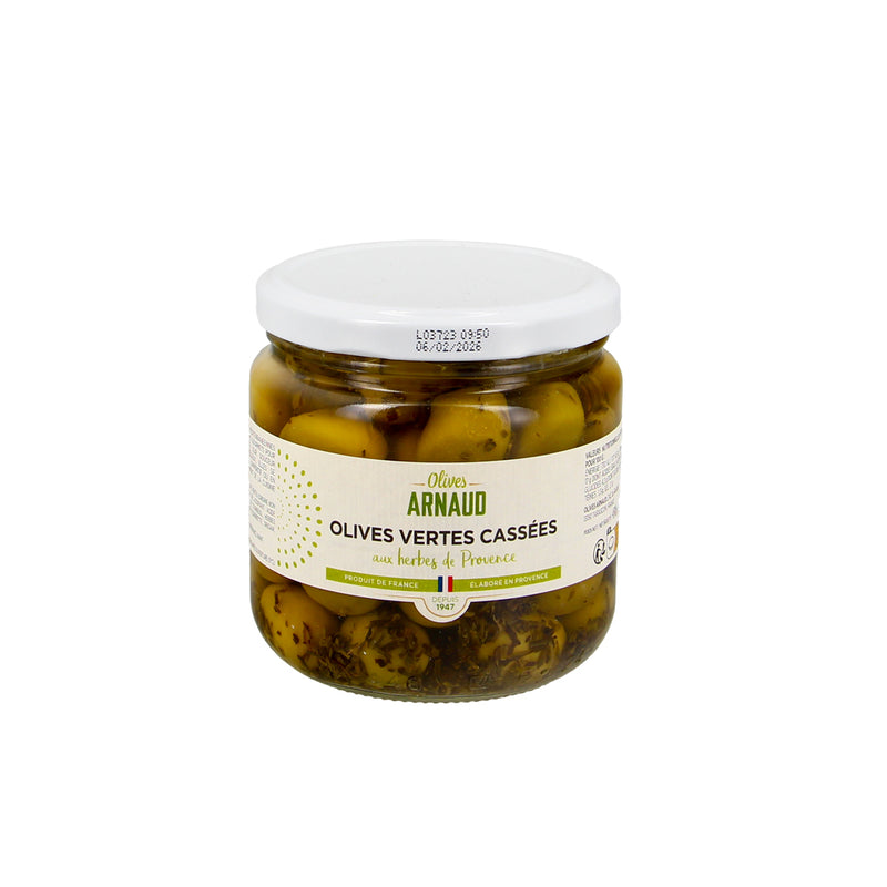 Flavored Broken Green Olives With Herbs - 250G Drained