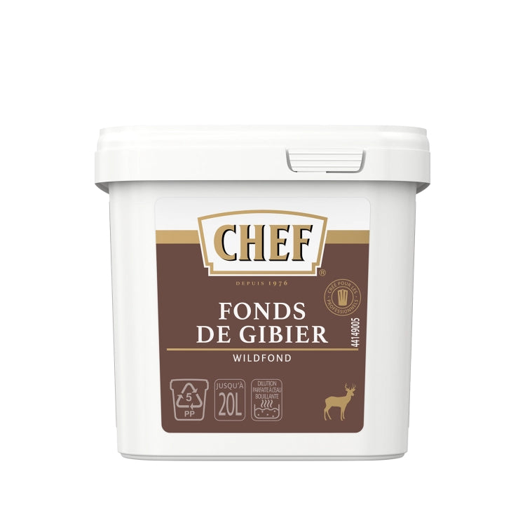 Fonds de gibier 20l 500g chef