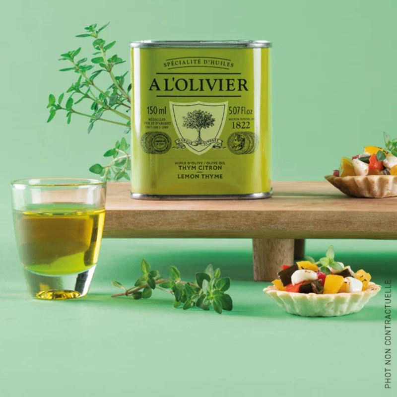 Huile d'olive infusée au Thym Citron - 15cl