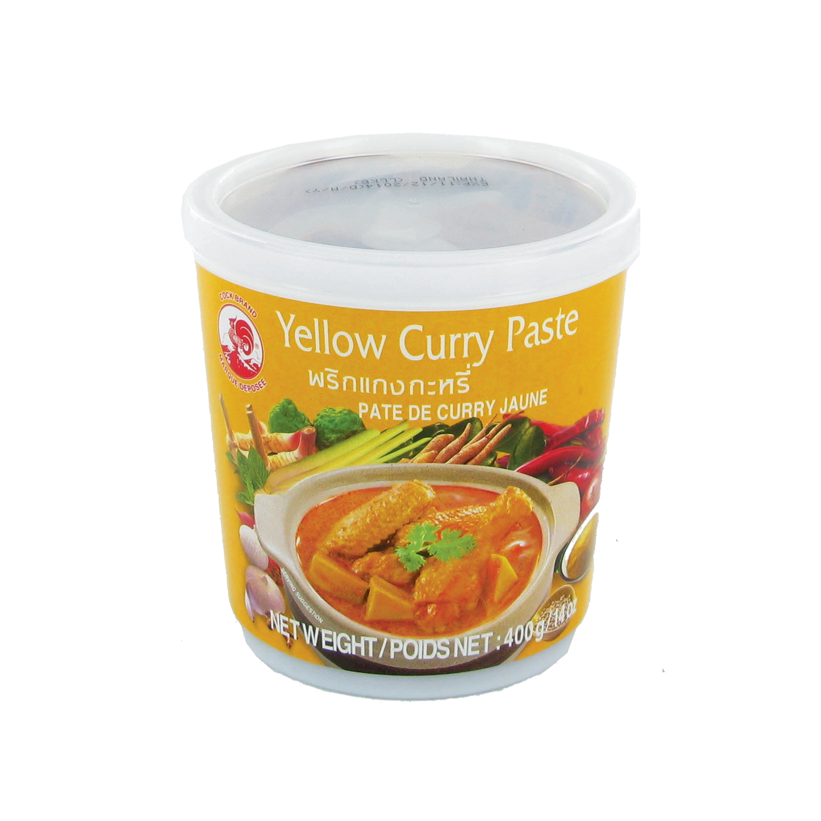 Pâte de curry jaune - 400g