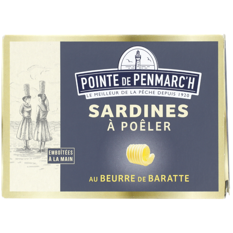 Sardines à poêler au beurre de baratte - 115g