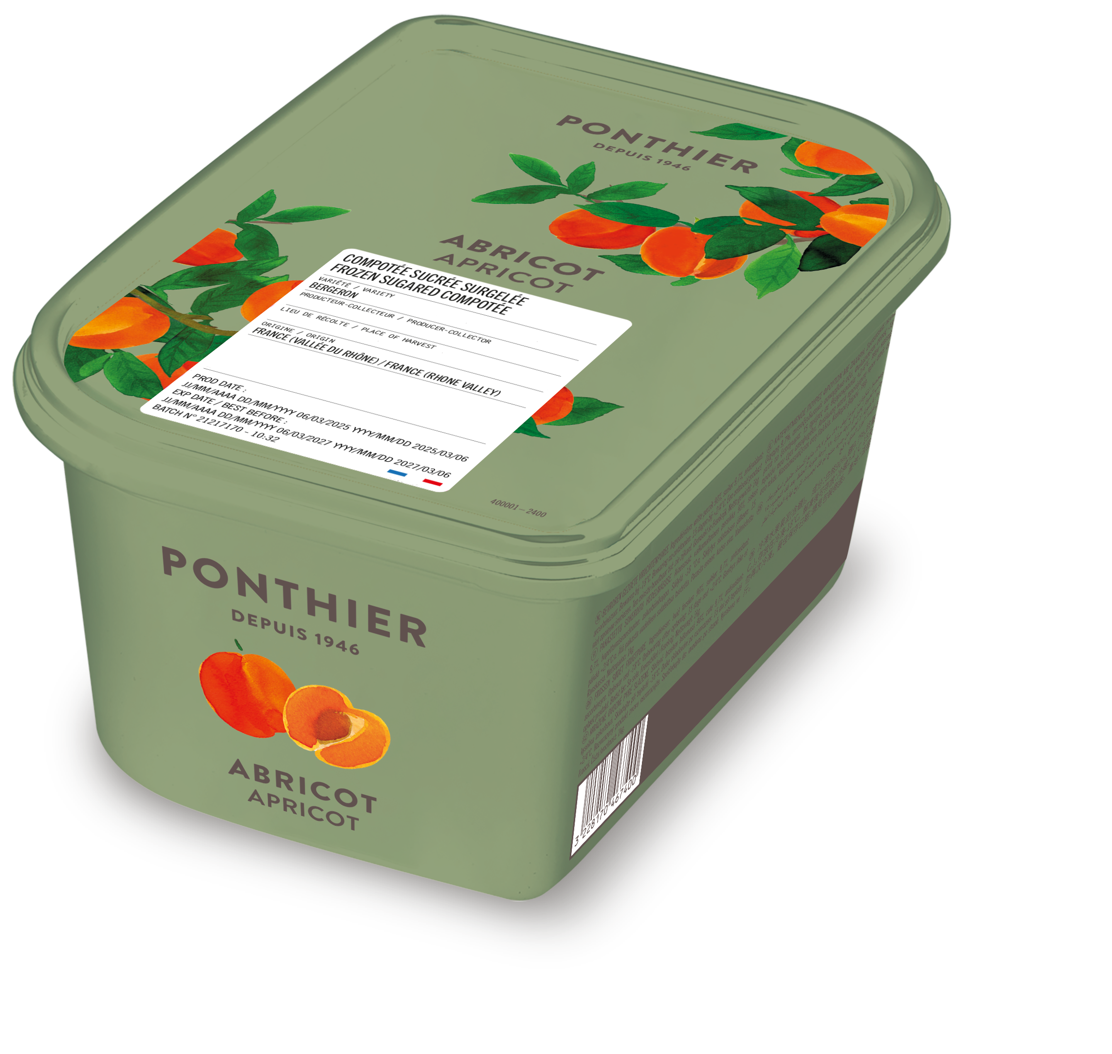 Compotée d'abricot Bergeron - 1kg