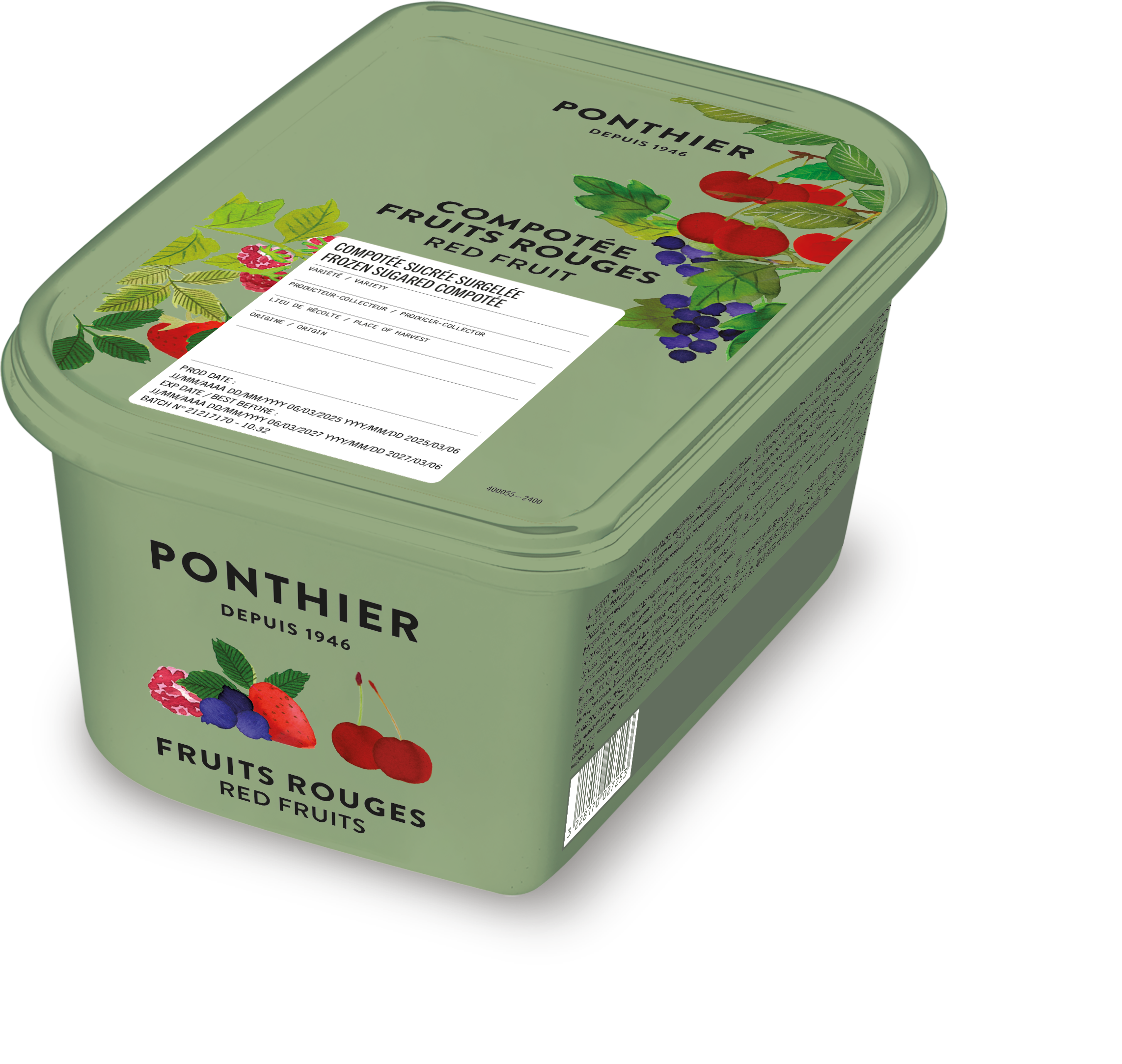 Compotée de fruits rouges - 1kg