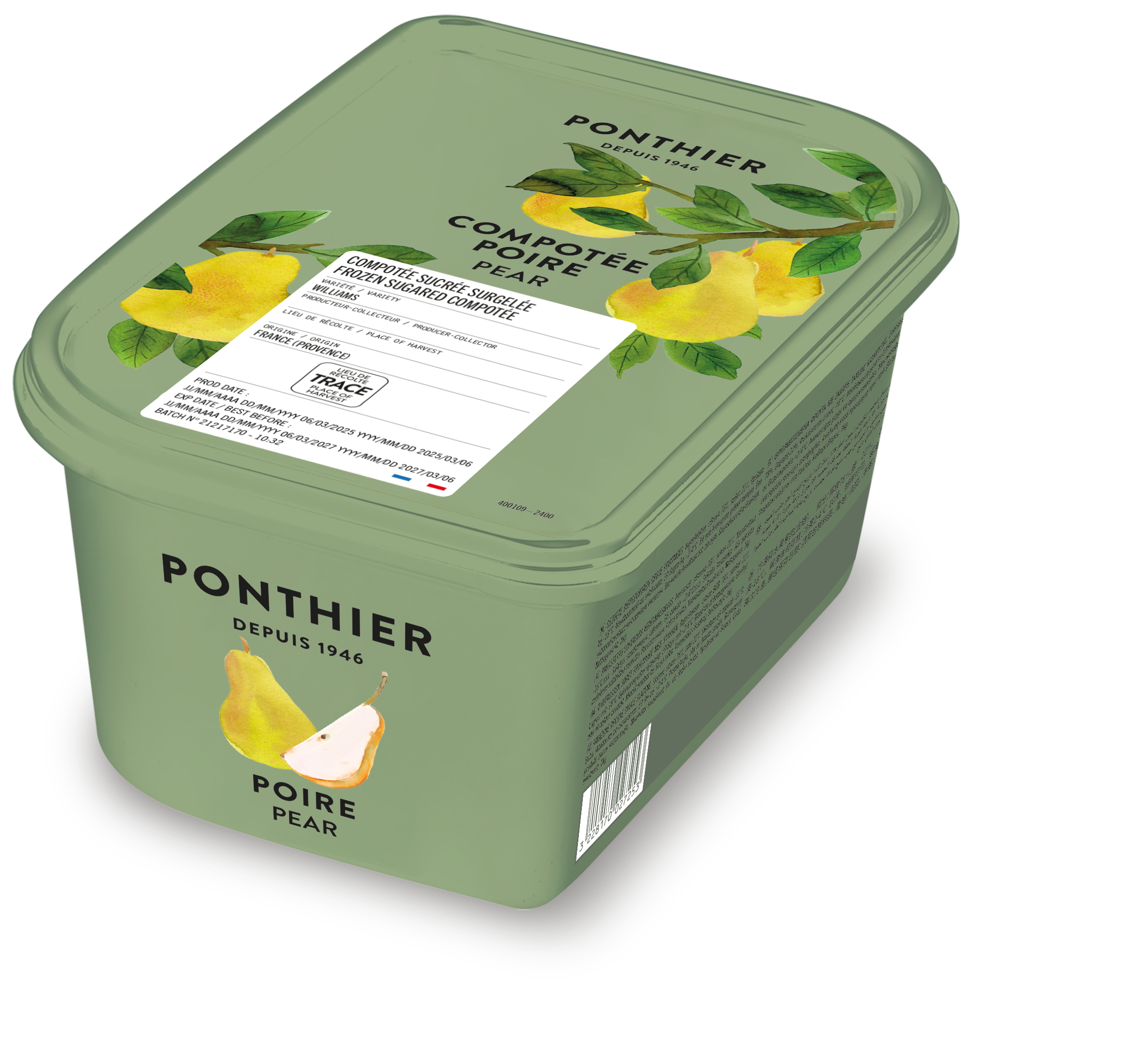 SURG PONT COMPOTEE DE POIRE WILLIAM 1KG