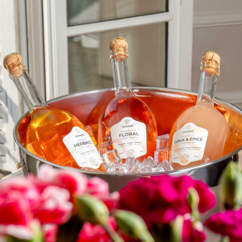 Pétillant Floral - French Cancan, sans alcool biologique, SOVAGE - 75cl