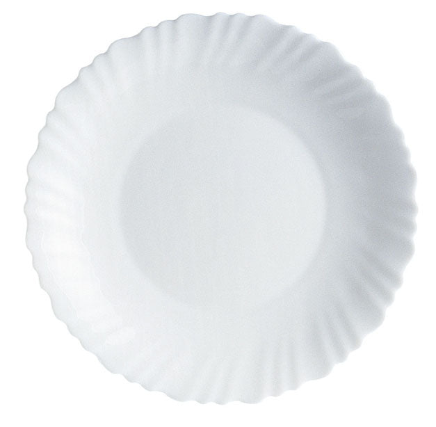 Assiette plate - Verre trempé ø 23 cm - Feston ( 010383 ) (36 X 1 unité )