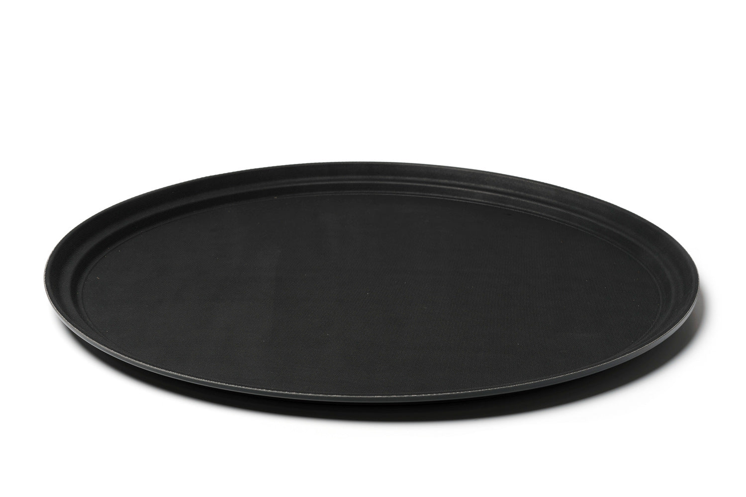 Plateau ovale antidérapant - Noir - 68x56 cm ( 501663 ) (1 X 1 unité )