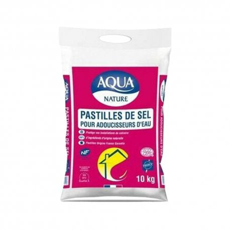 10 kg bag - Water softener salt - Aqua nature (E14046) (1 X 1 unit)