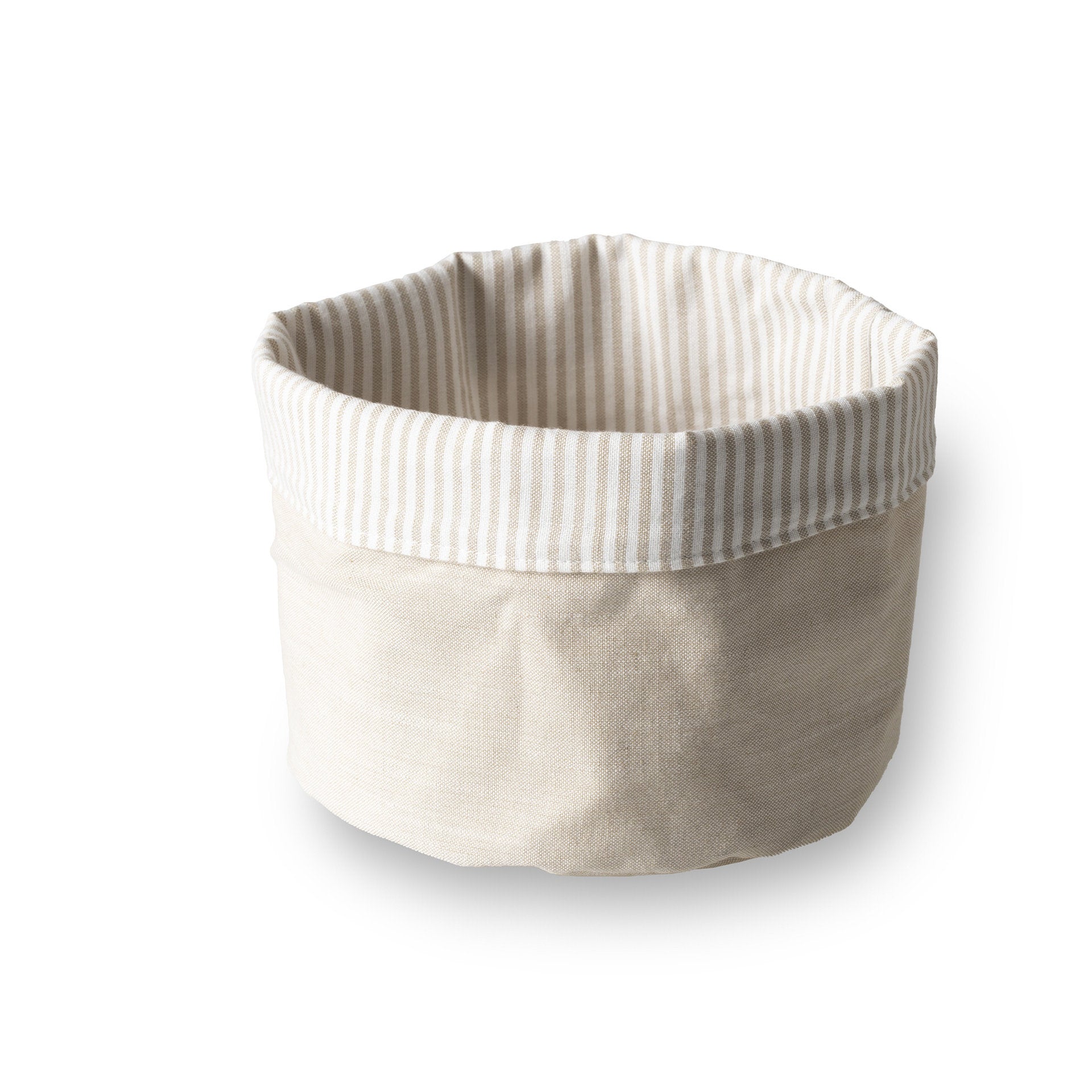 Corbeille à pain ronde ø 15x15 cm - Crème ( E37348 ) (1 X 1 unité )