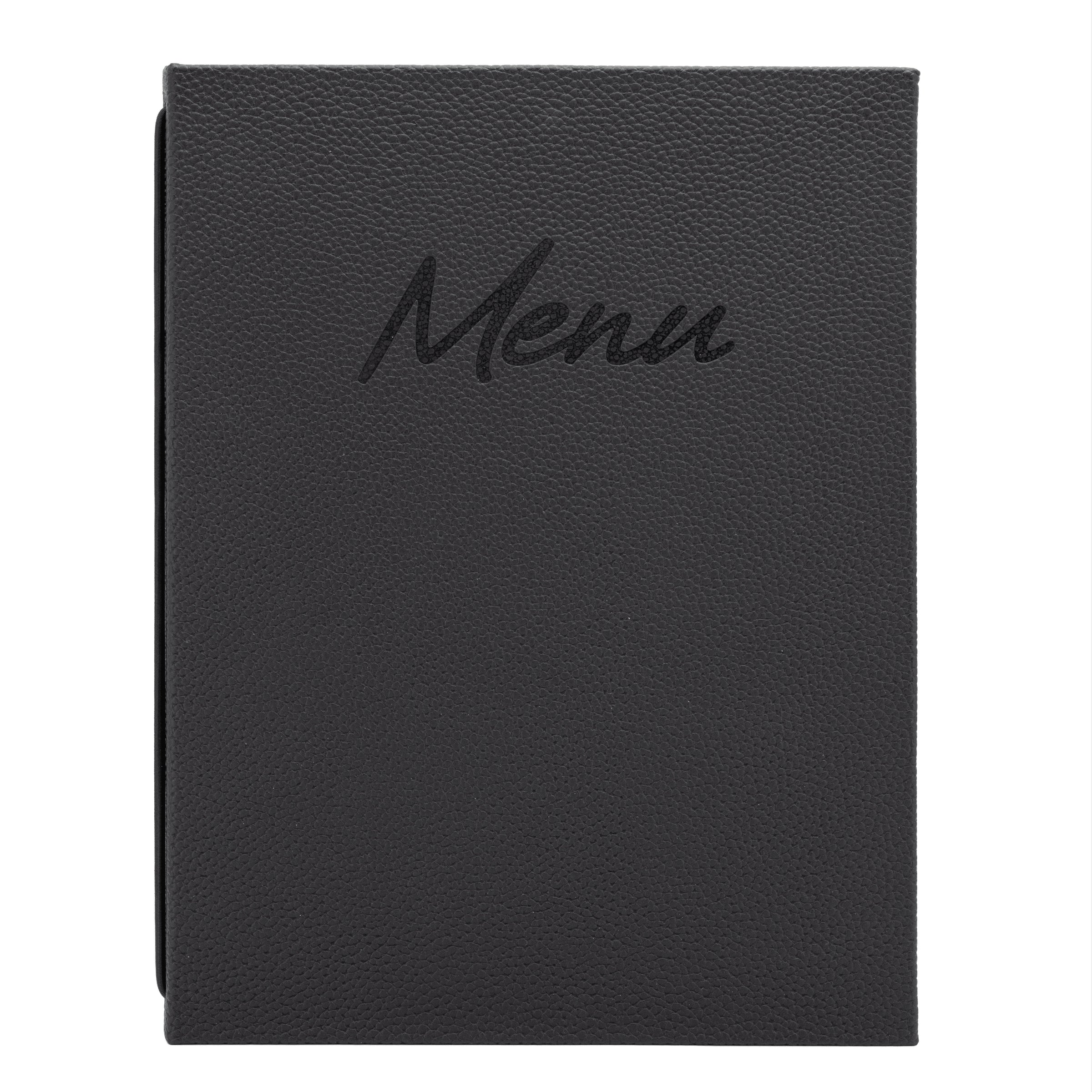 Carte-menu - Noir - Format A4 - Signature ( E44026 ) (1 X 1 unité )
