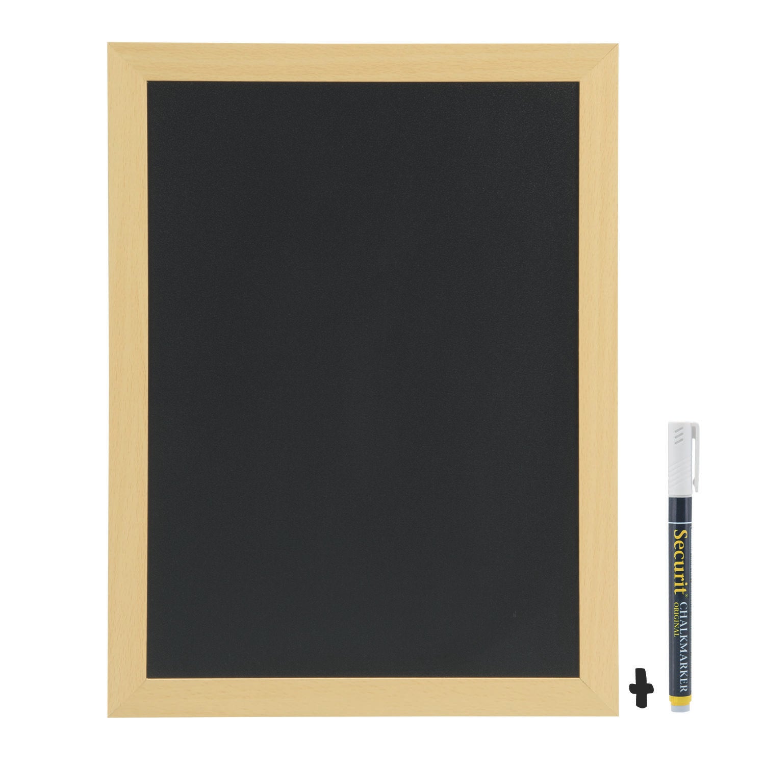 Ardoise murale 30x40cm - Bois clair - Woody ( 014467 ) (1 X 1 unité )