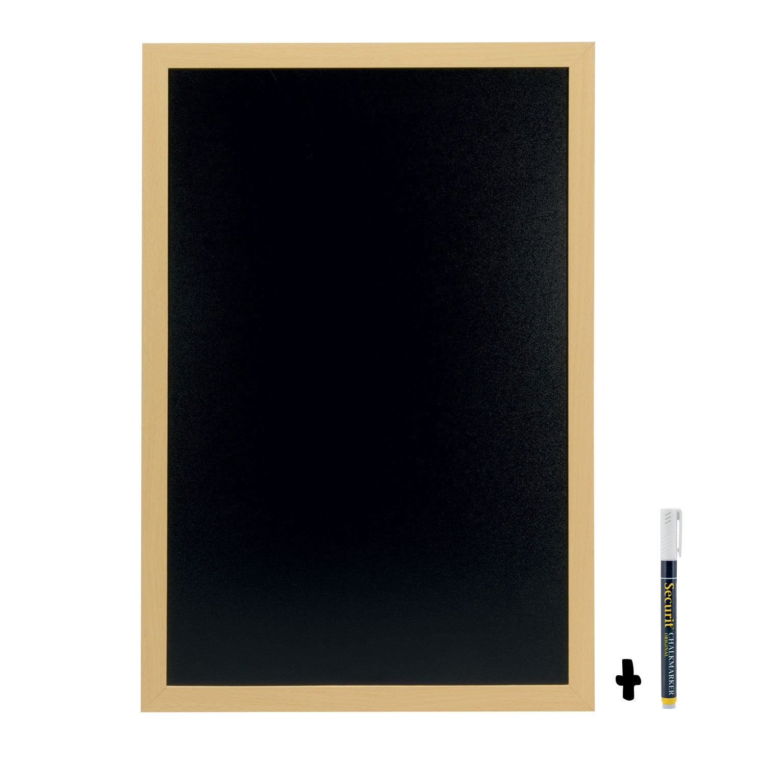 Ardoise murale 40x60cm - Bois clair - Woody ( 014468 ) (1 X 1 unité )