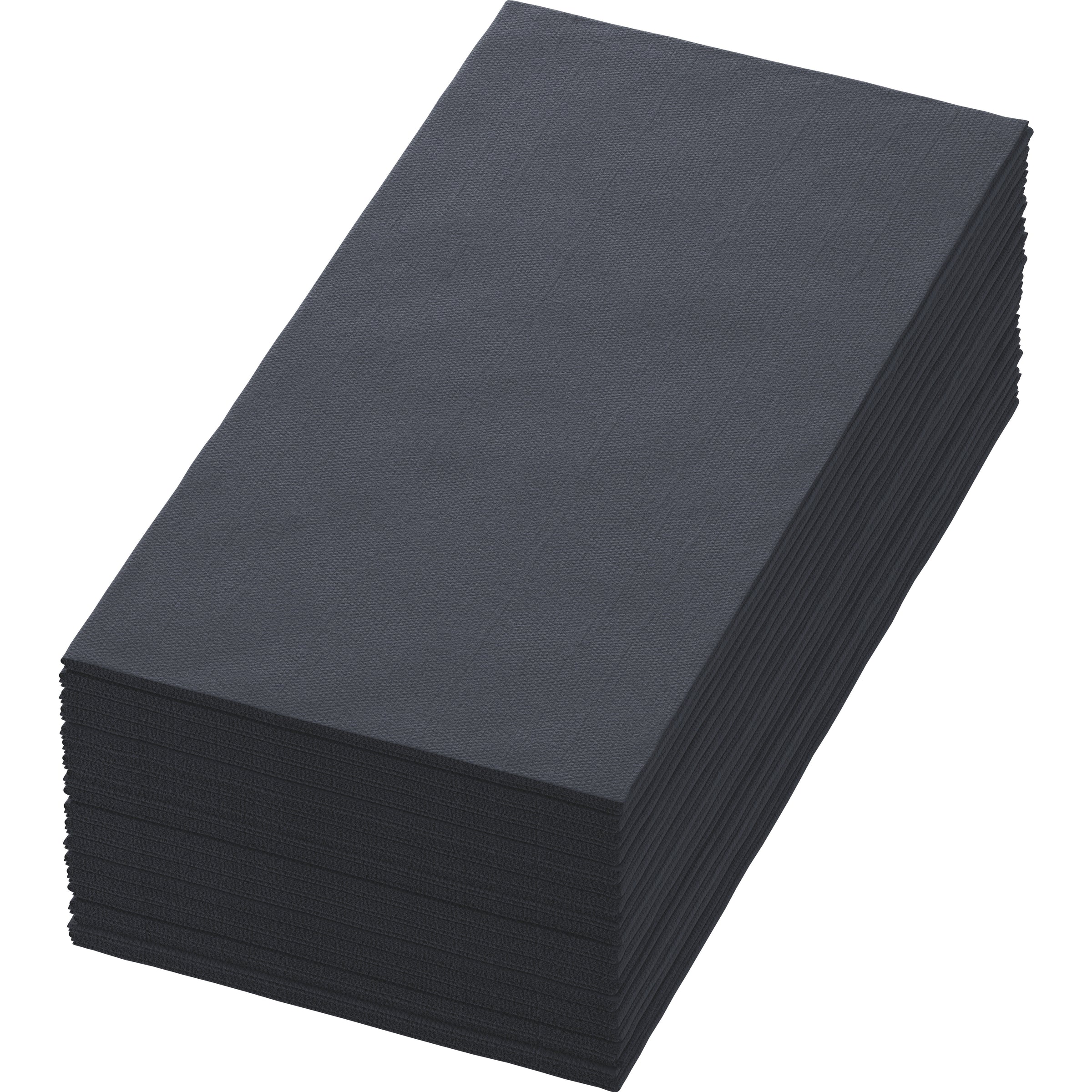 Serviette 40x40 cm - Pliage en 8 - Noir ( A94424 ) (6 X 60 unités )