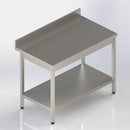 Table adossée fixe + étagère 1000x700x900 mm ( C43044 ) (1 X 1 unité )