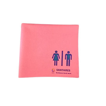 HACCP Printed Cloth - Pink - Glass Surface (E37407) (10 X 1 unit)