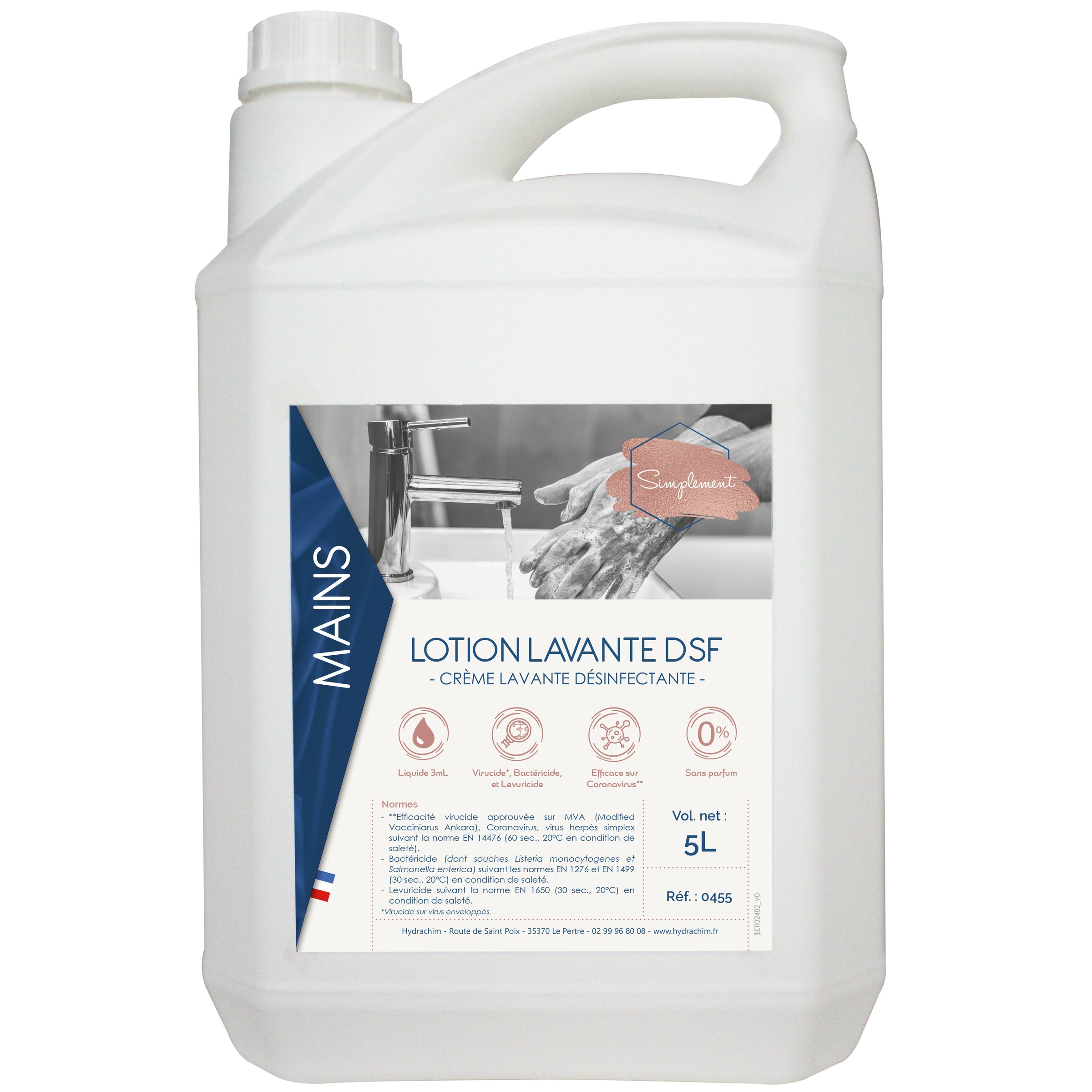Lotion lavante désinfectante - Bidon 5 L ( E23627 ) (4 X 1 unité )