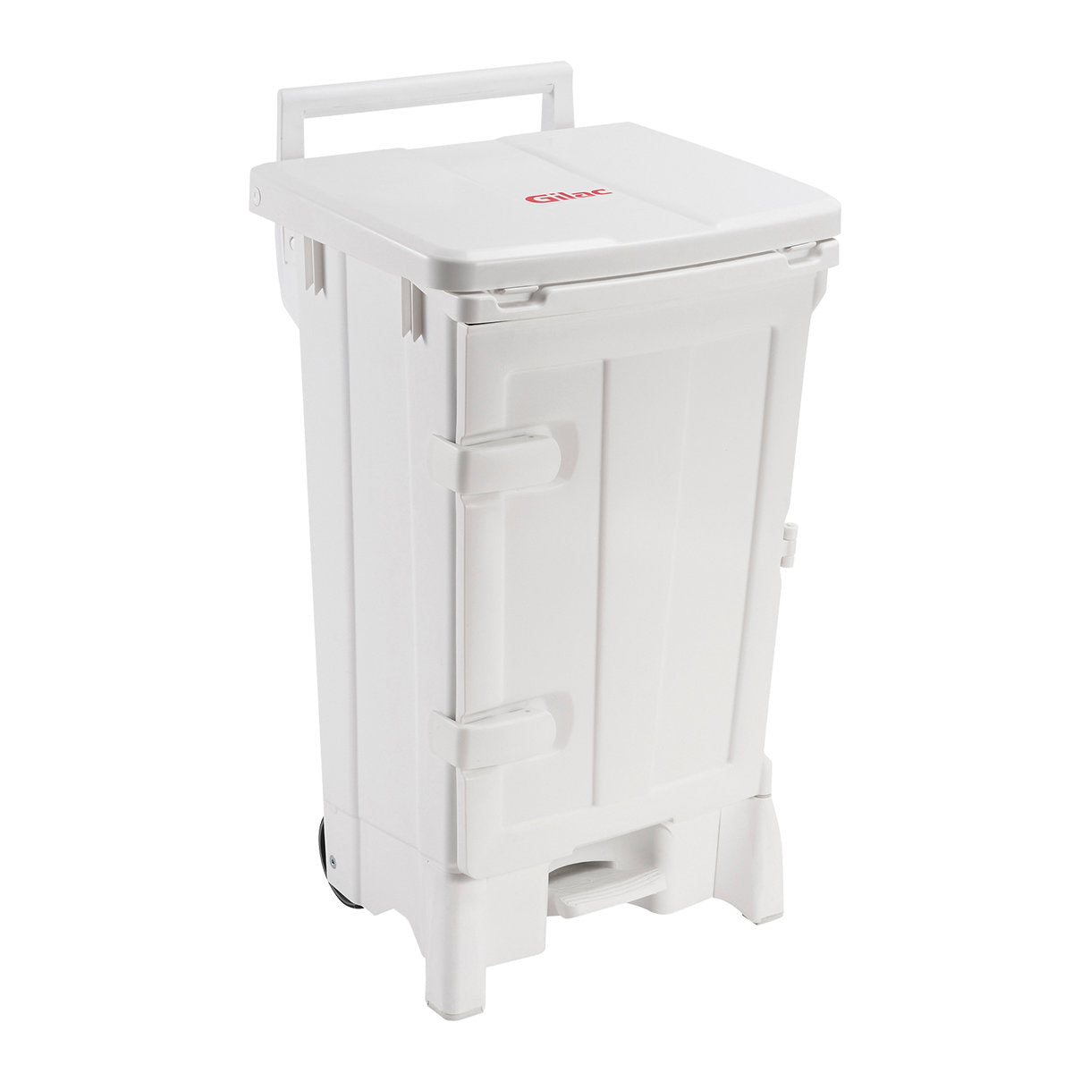 Collecteur à pédale 90 L +porte - Couvercle blanc ( 981110 ) (1 X 1 unité )