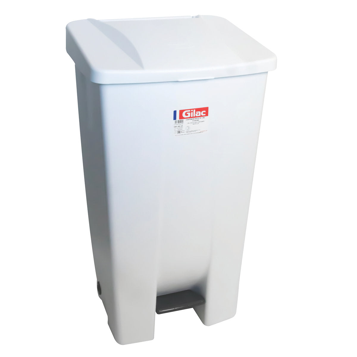 120 L Pedal Bin - With White Lid - ECO ( E17789 ) (1 X 1 unit)
