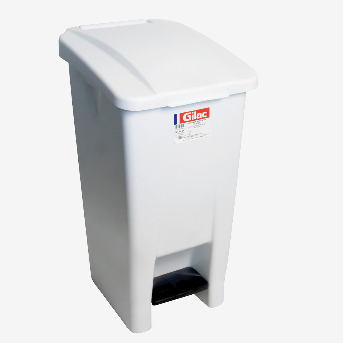 60 L Pedal Bin - With White Lid - ECO ( E19118 ) (1 X 1 unit )