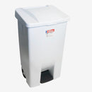 Poubelle à pédale 80 L - Avec couvercle blanc - ECO ( E19119 ) (1 X 1 unité )