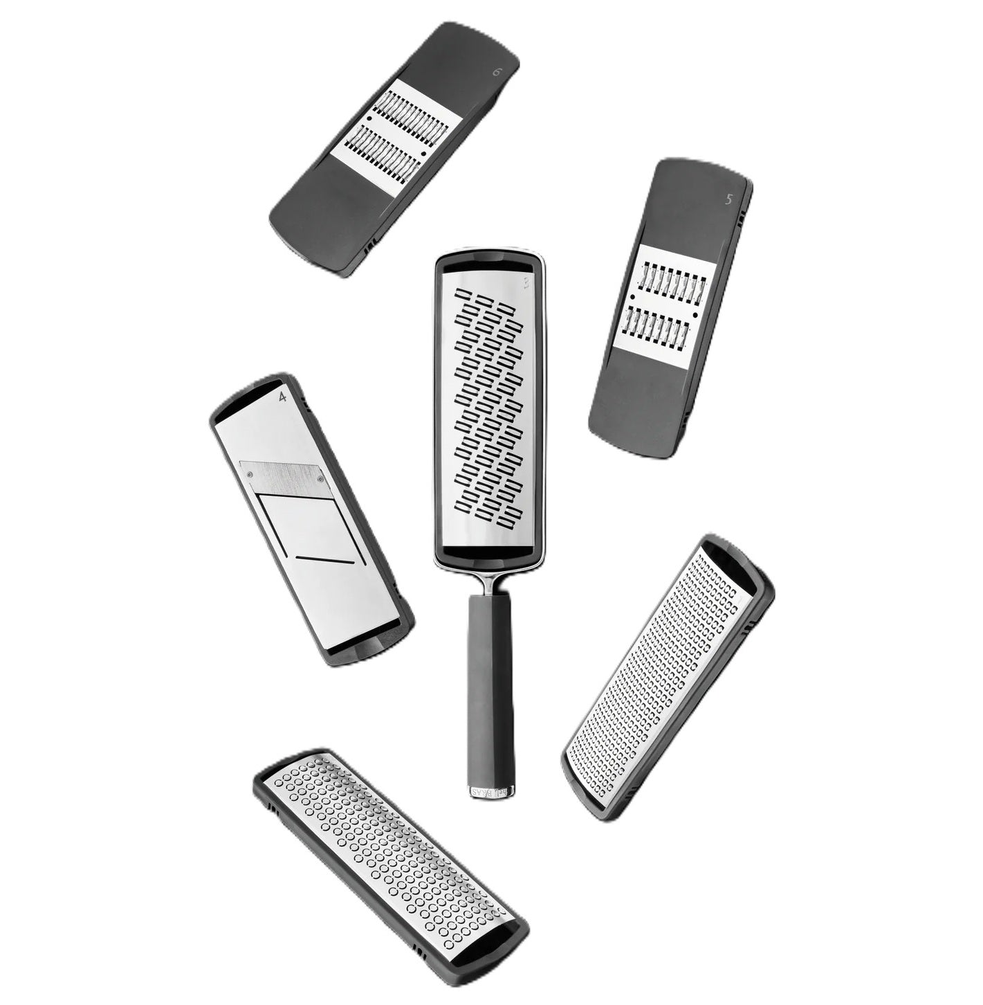 Michel Bras grater set with 5 interchangeable blades (No. 1, 2 (B74864) (1 x 1 unit)