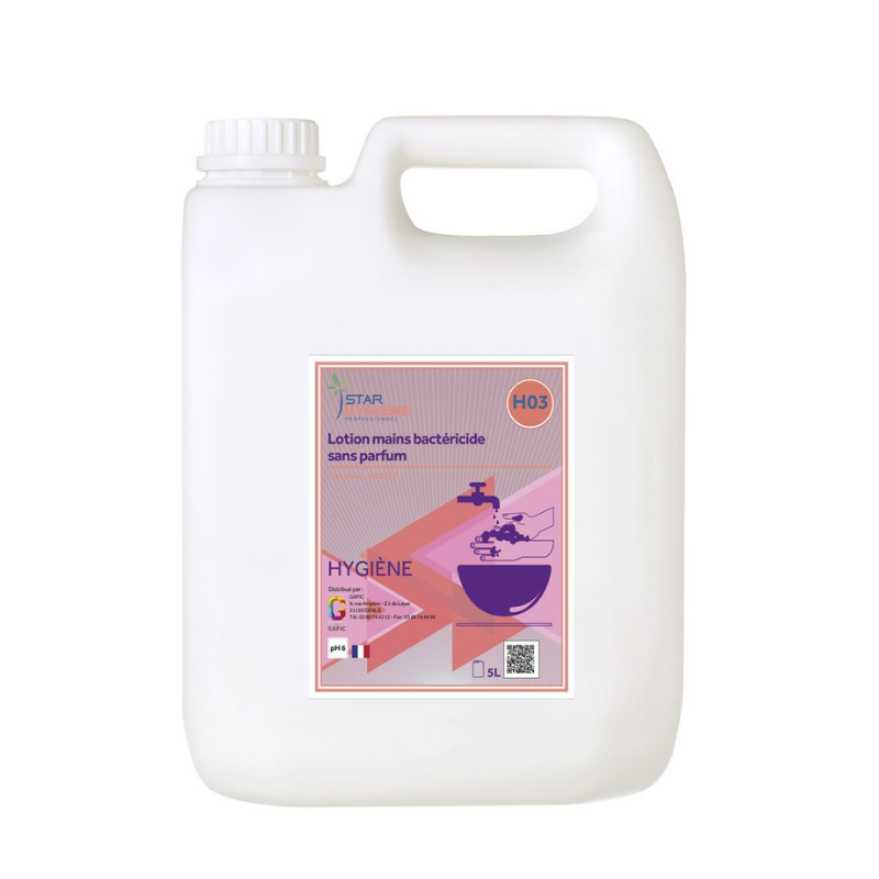 Savon mains bactéricide - Bidon 5 L ( 006922 ) ( 4 X 1 unité )