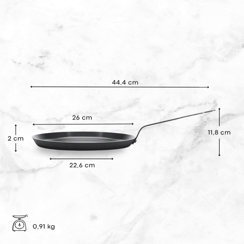 Poêle antiadhésive céramique CERANOA Ø20cm -  E30800 - 1 unité