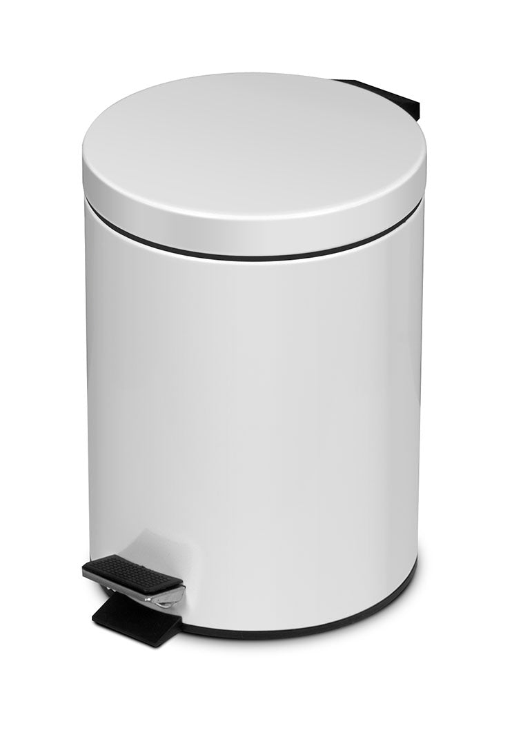 5 L Bin - White Steel (914725) (1 X 1 unit)