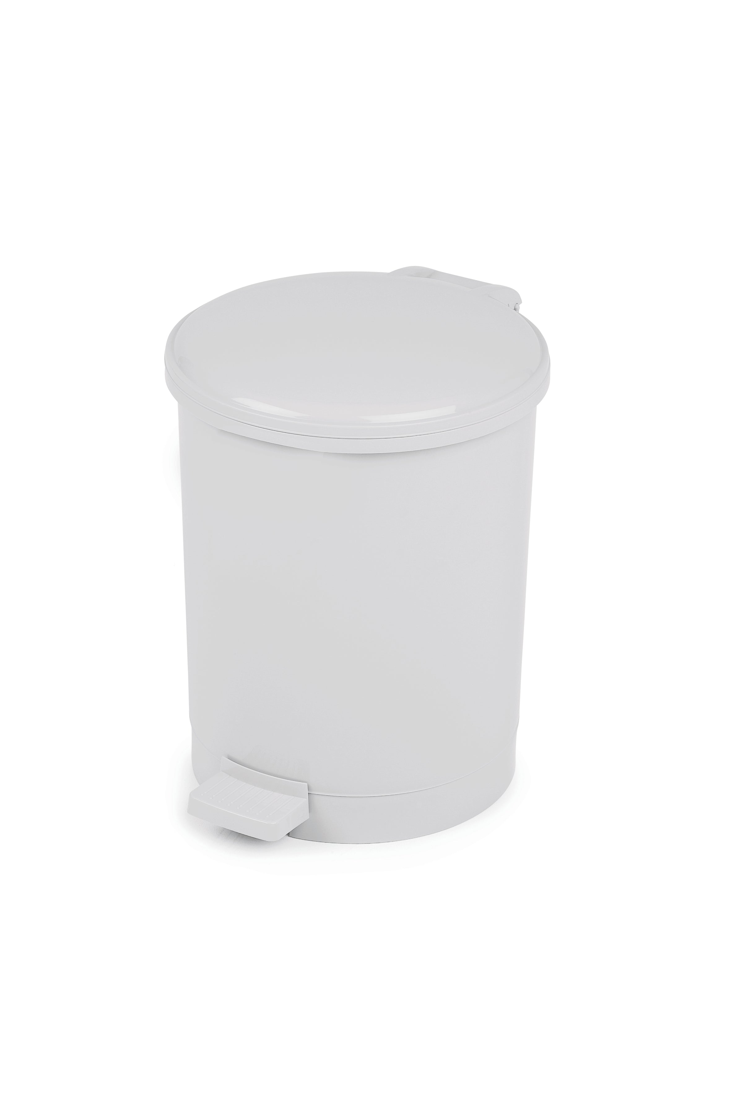 round pedal bin 12l plastic white ( E17934 ) (1 X 1 unit )
