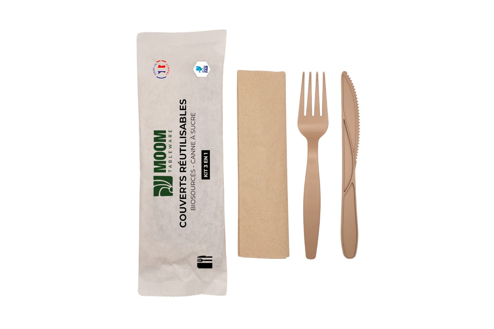Kit couverts biosourcés  3/1 ( E23909 ) (1 X 160 unités )
