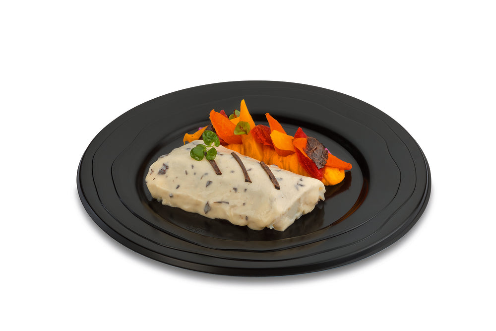 Assiette réutilisable - Polypropylène ø24cm - Noir ( 153083 ) (5 X 20 unités )