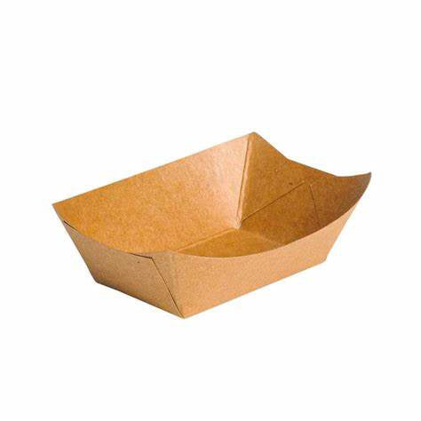 949258 - Barquette rect. 180 ml - Kraft brun 12,6x9,5x3,8 cm (1 X 1000 unités )