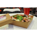 Boîte à salade - Kraft brun 9,5x9,5x4 cm (10 X 25 unités ) - 949246