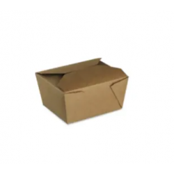 Boîte à déjeuner 780 ml - Kraft brun 13x11x6,5 cm ( 949254 ) (9 X 50 unités )