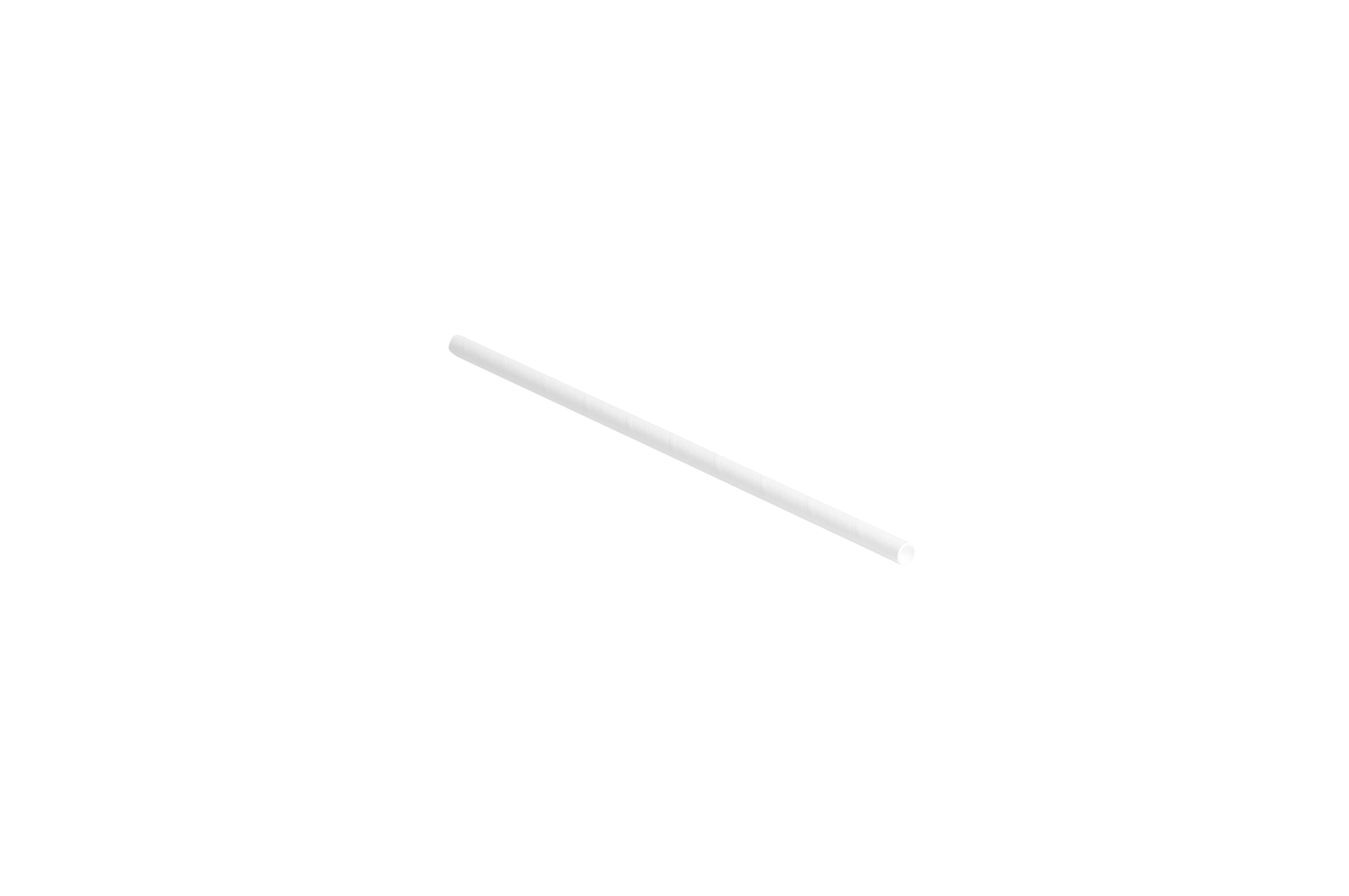 Paille en papier ø 6x20 cm - Blanc ( 948730 ) (1 X 250 unités )