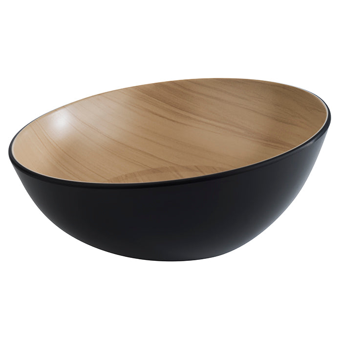 Salad Bowl 1.6L - Black Melamine ø25x11cm - Frida Lock ( 106860 ) (1 X 1 unit )