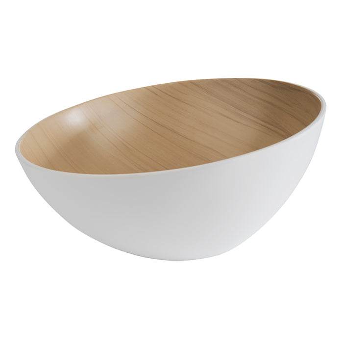 Salad bowl 2.6L -White melamine ø28.5x14cm- Frida Lock (106861) (1 X 1 unit)