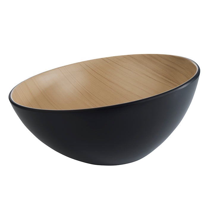 Salad bowl 2.6L - Black Melamine ø28.5x14cm - Frida Lock (106862) (1 X 1 unit)