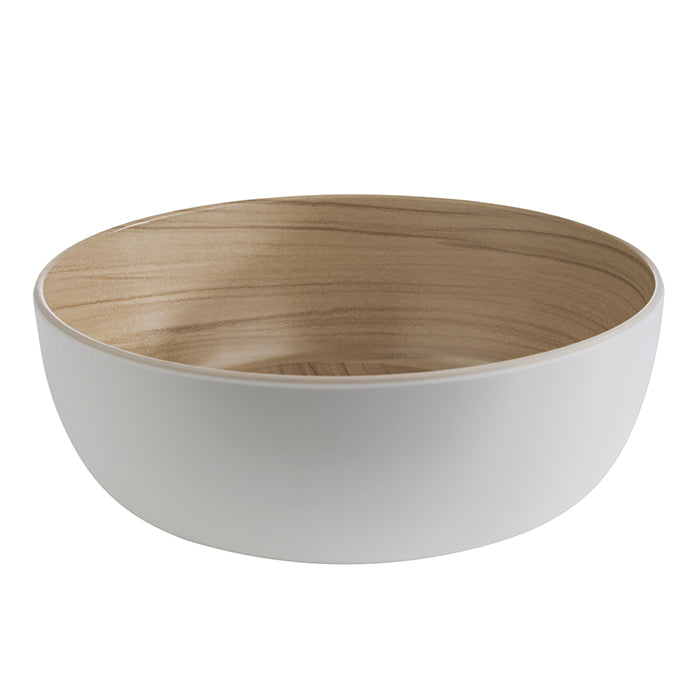 Bowl 1.8 L - Melamine white ø21.5x9.5 cm - Frida (106834) (1 X 1 unit)