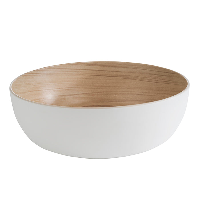 Salad Bowl 4.7 L - White Melamine ø30x9.5 cm - Frida ( 106836 ) (1 X 1 unit )