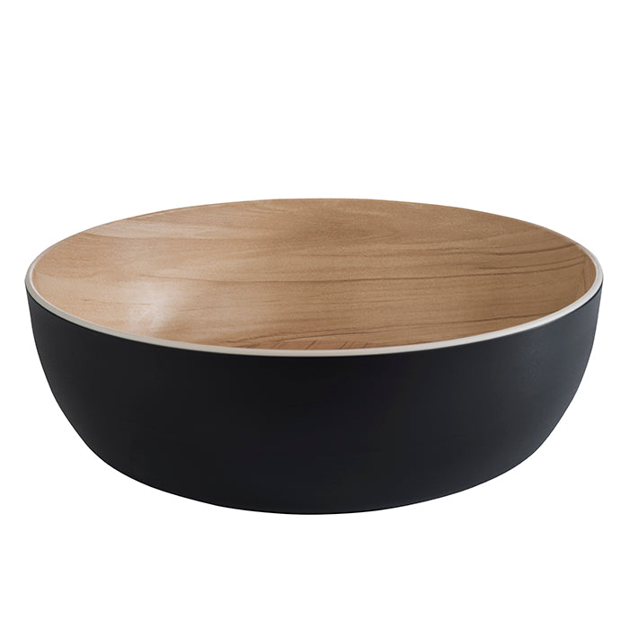 Salad Bowl 4.7 L - Black Melamine ø30x9.5 cm - Frida ( 106837 ) (1 X 1 unit )