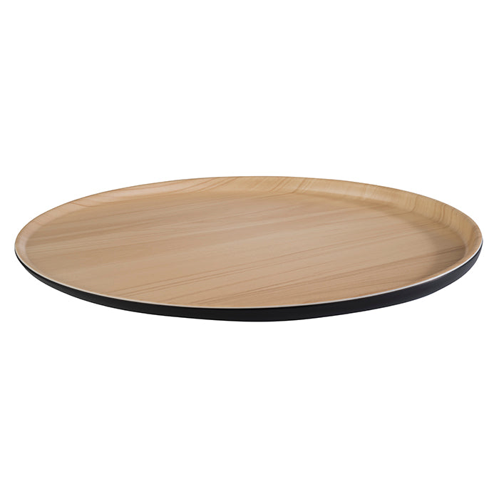 Dish - Black Melamine ø31.5x2.5 cm - Frida Lock (106866) (1 X 1 unit)