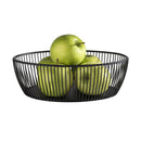 Corbeille ovale - Métal 19x24x8 cm - Noir (1 X 1 unité ) - 901581