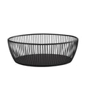 Corbeille ovale - Métal 19x24x8 cm - Noir (1 X 1 unité ) - 901581