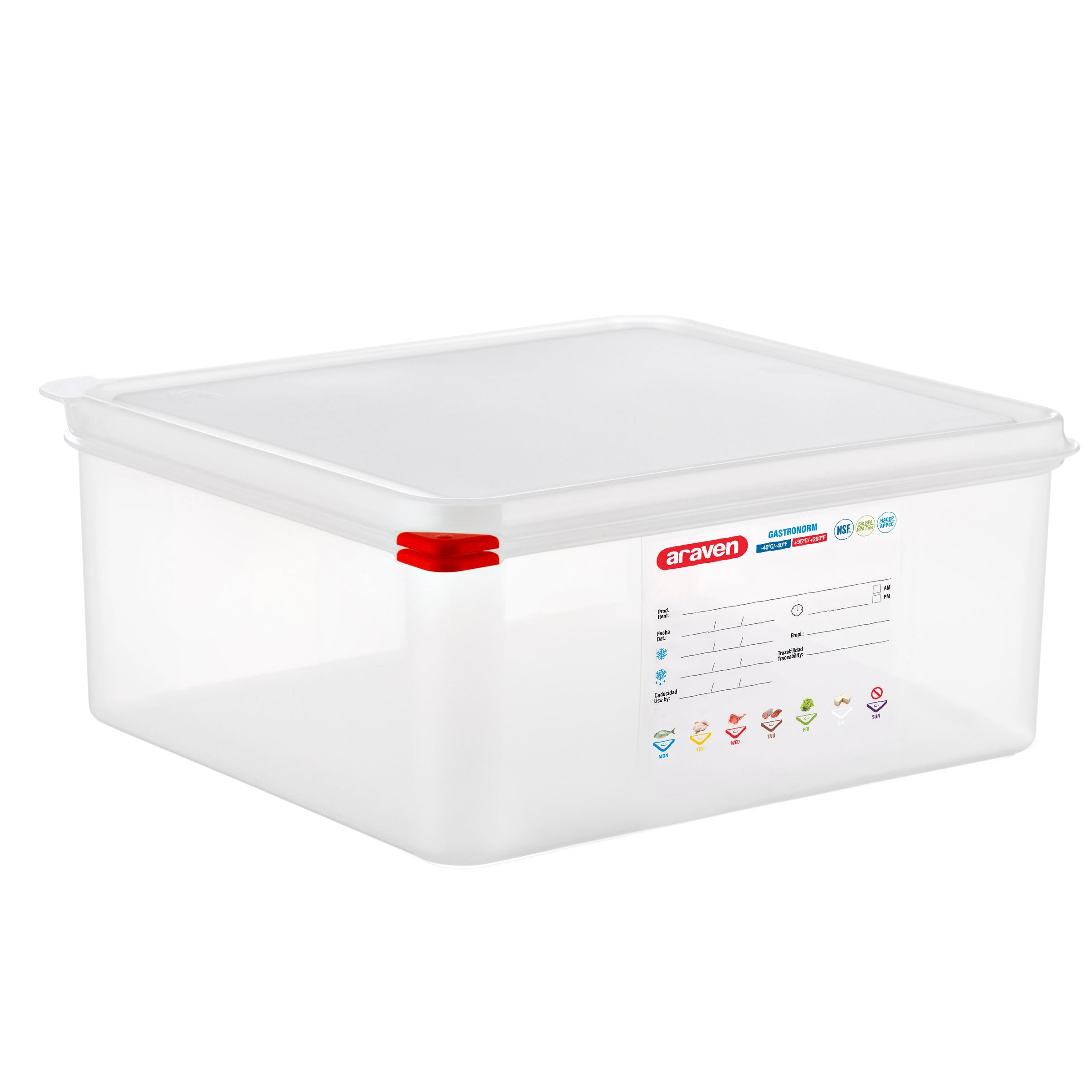 Bac hermétique GN2/3- Hauteur 65 mm - Polypropylène ( 631412 ) (1 X 1 unité )