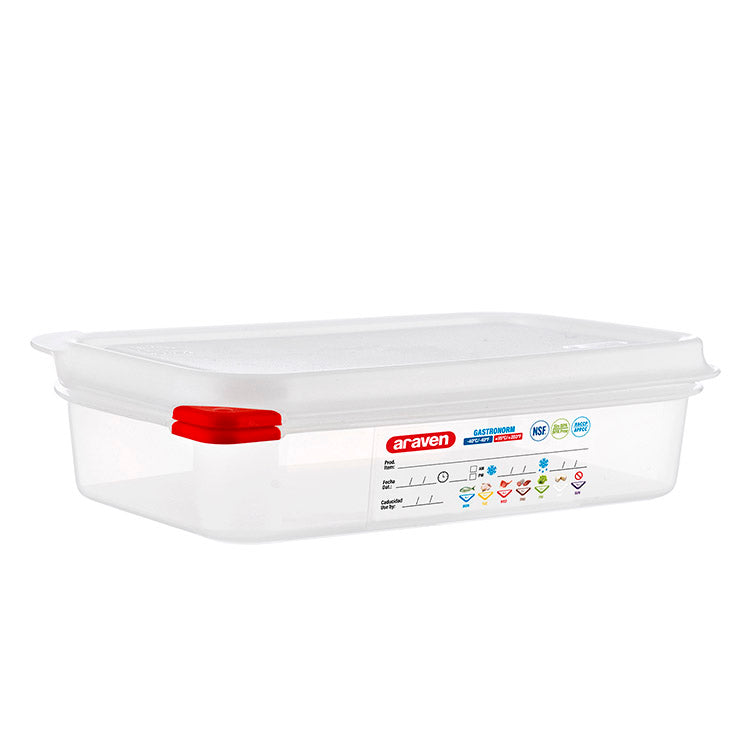 Bac hermétique GN1/4- Hauteur 65 mm - Polypropylène ( 631428 ) (1 X 1 unité )