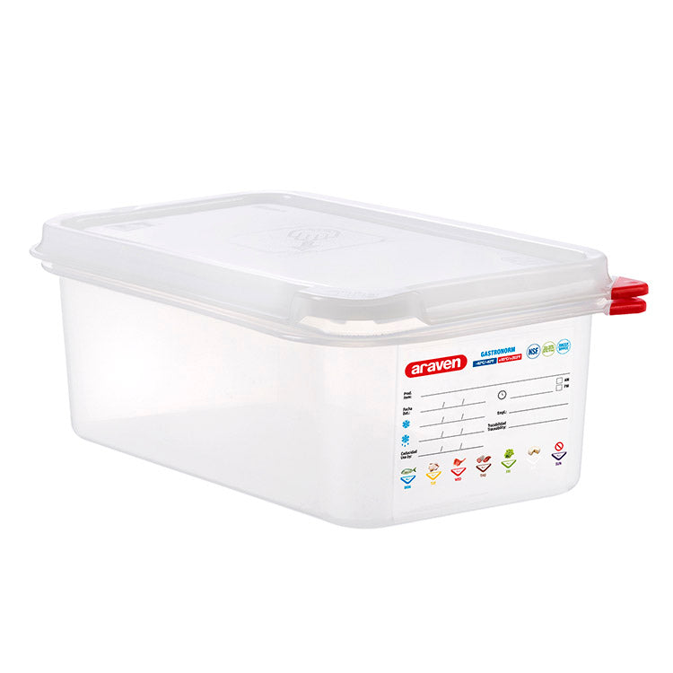 Bac hermétique GN1/4- Hauteur 100 mm - Polypropylène ( 631430 ) (1 X 1 unité )