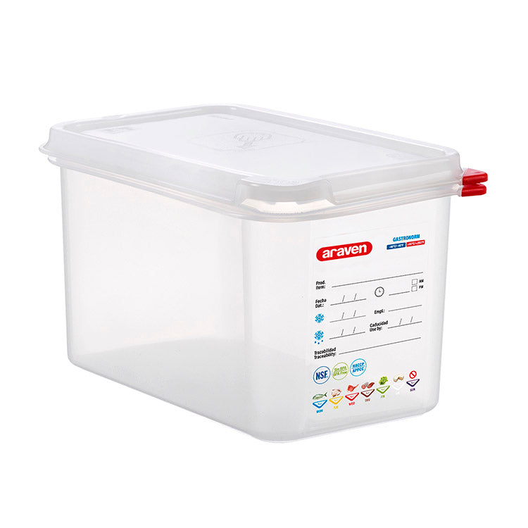 Bac hermétique GN1/4- Hauteur 150 mm - Polypropylène ( 631432 ) (1 X 1 unité )